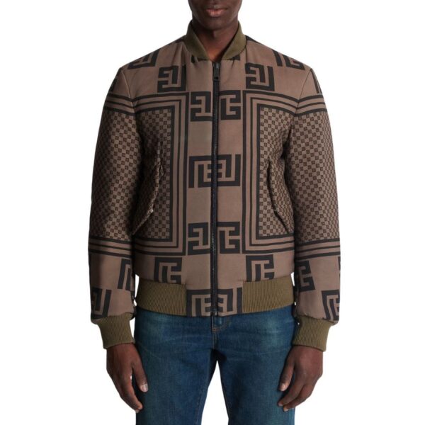 BALMAIN REVERSIBLE MINI MONOGRAM BOMBER JACKET - Image 5