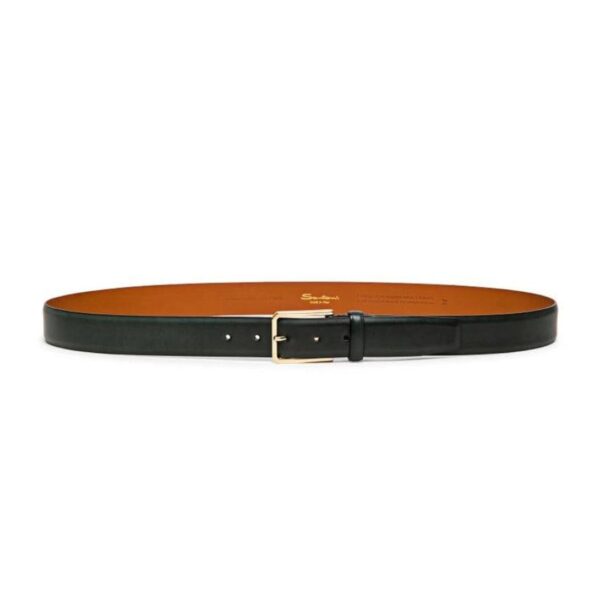 SANTONI MEN’S GRAY SUEDE ADJUSTABLE BELT - Image 2