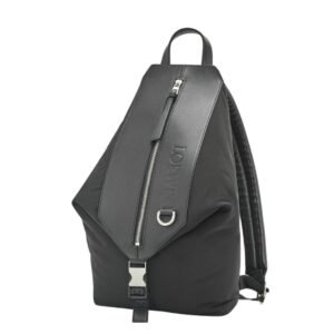 LOEWE SMALL CONVERTIBLE BACKPACK IN NYLON AND CALFSKIN
