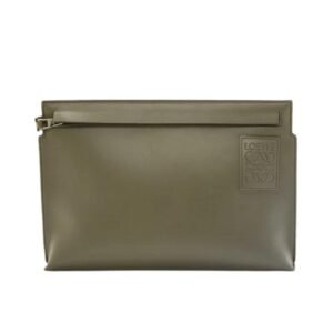 LOEWE T POUCH IN SATIN CALFSKIN