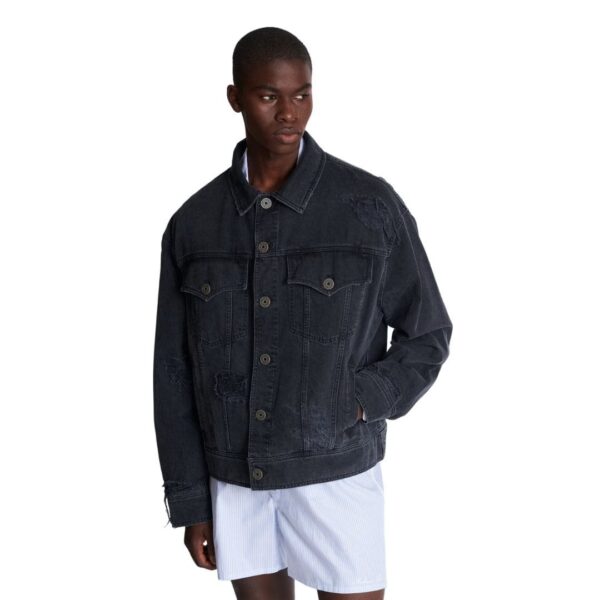 BALMAIN WORN EFFECT DENIM JACKET - Image 5