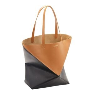 LOEWE XL PUZZLE FOLD TOTE BAG IN SHINY CALFSKIN