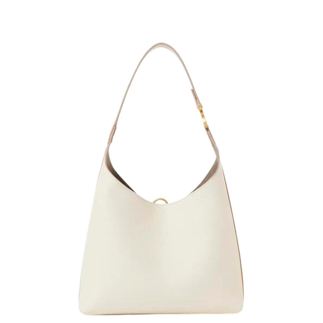 CHLOE SMALL MARCIE HOBO BAG IN GRAINED LEATHER MISTY IVORY - Image 4