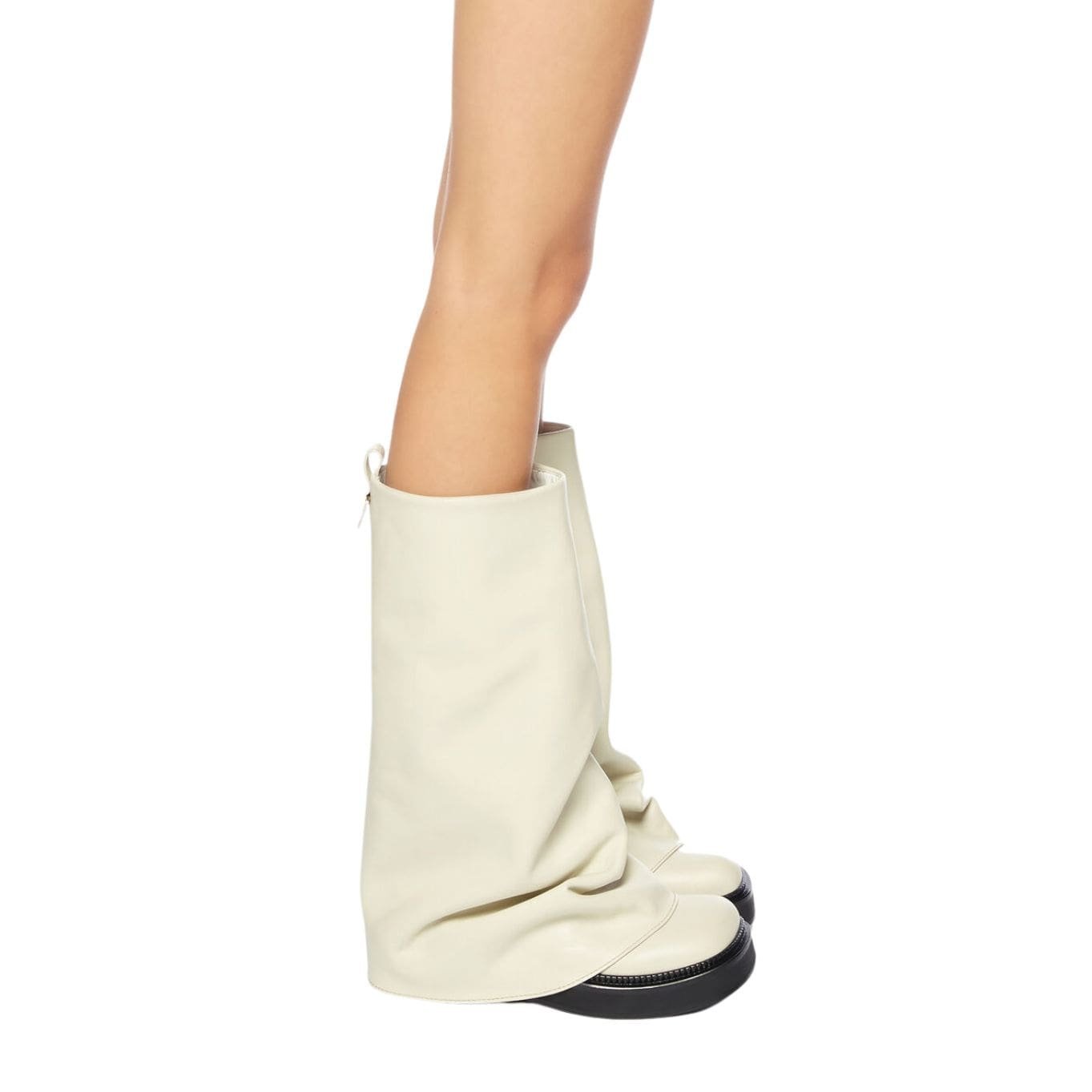 THE ATTICO ''ROBIN'' IVORY COMBAT BOOT - Image 3