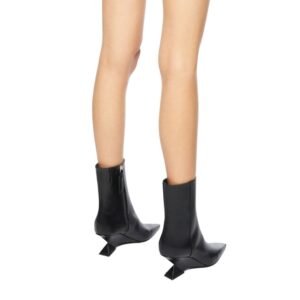 THE ATTICO ”CHEOPE” BLACK ANKLE BOOT