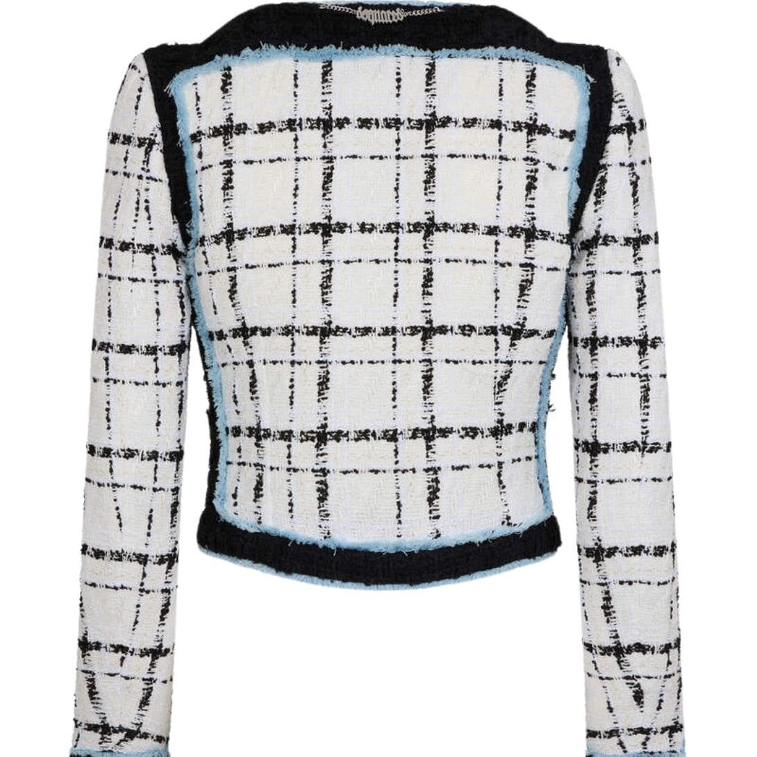 DSQUARED2 BOUCLÉ LONG SLEEVES CORSET BLAZER - Image 2
