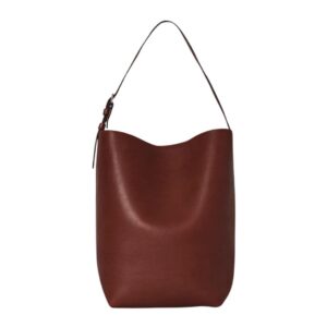 THE ROW MEDIUM NS SHOULDER BAG IN LEATHER