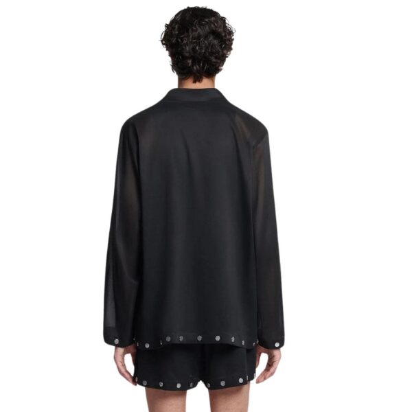 NANUSHKA JELMER STUDDED ORGANZA SHIRT BLACK - Image 3