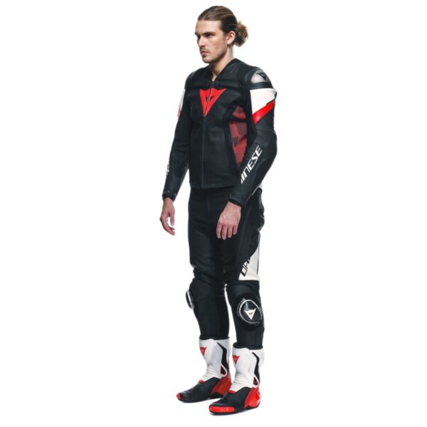 DAINESE AVRO 5 LEATHER JACKET RED - Image 4