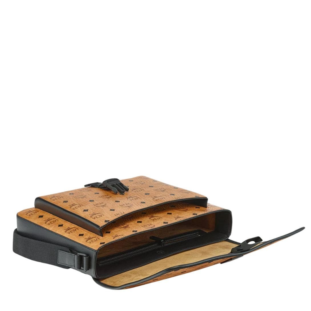 MCM KLASSIK MESSENGER IN VISETOS COGNAC - Image 3