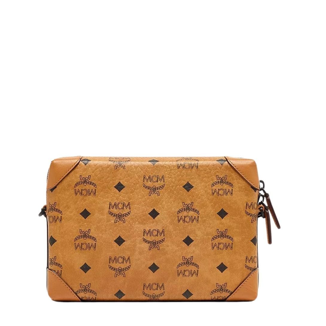 MCM KLASSIK MULTIFUNCTION CROSSBODY IN VISETOS COGNAC - Image 3