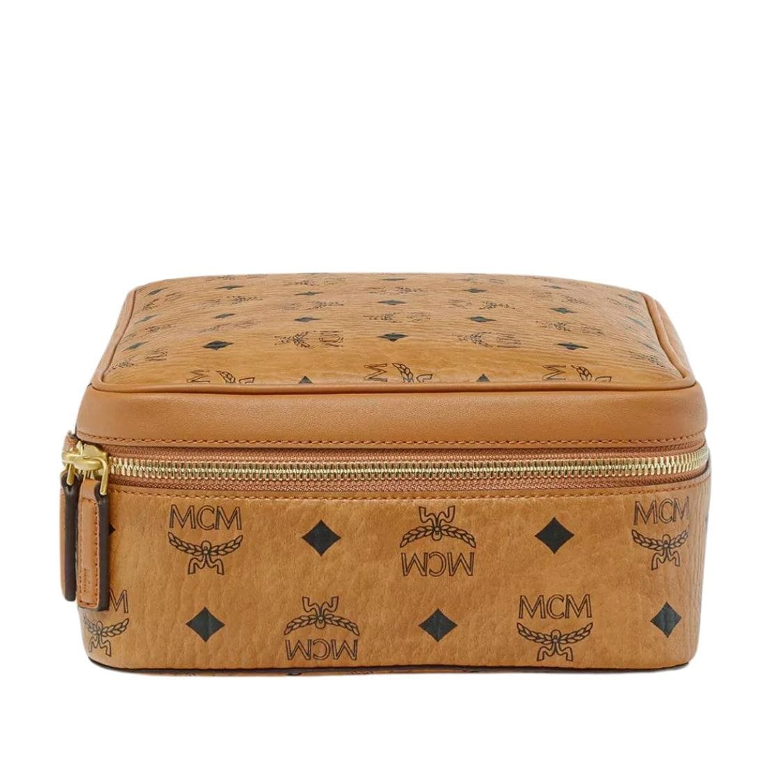 MCM SMALL OTTOMAR TRAVEL CASE IN VISETOS COGNAC - Image 2