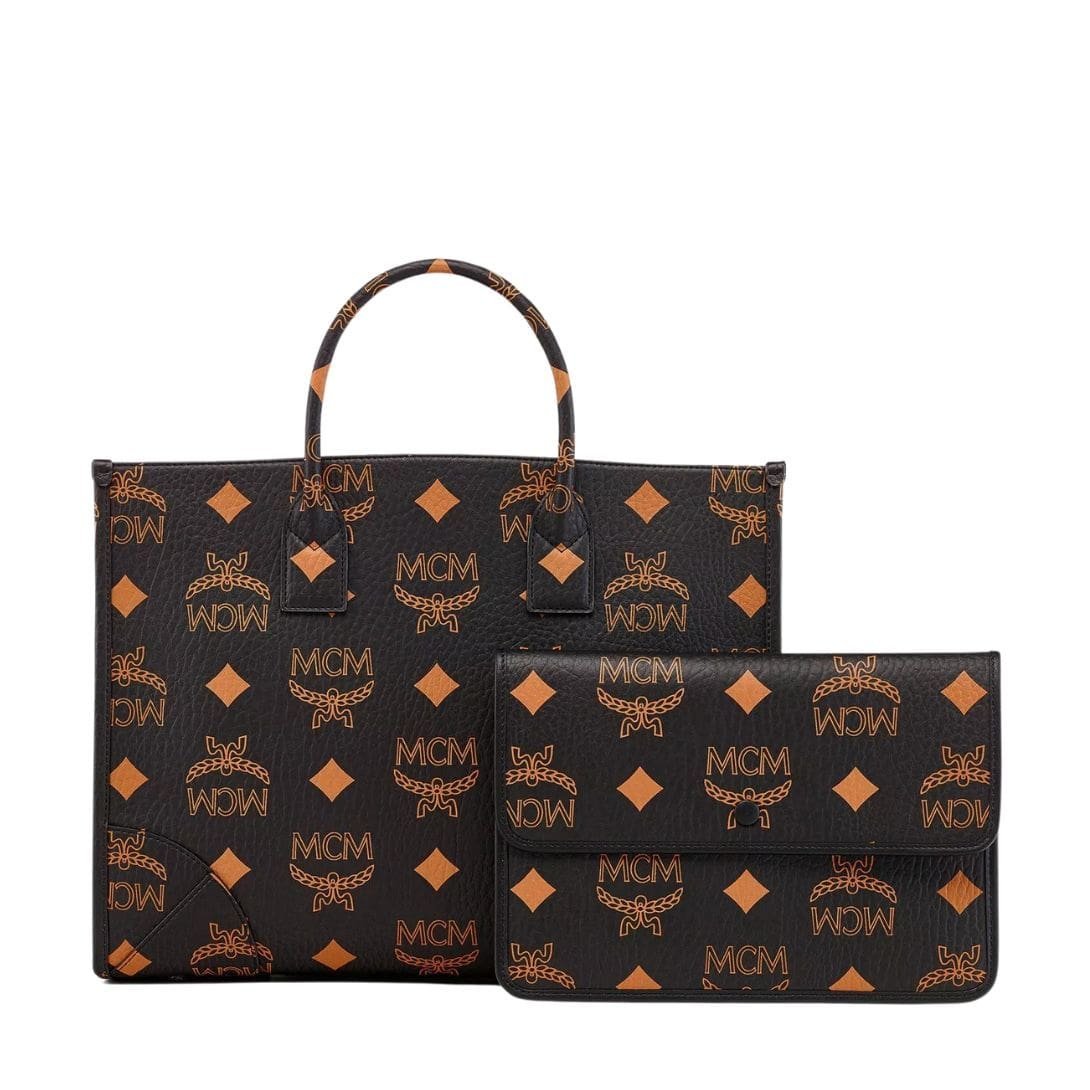 MCM MÜNCHEN TOTE IN MAXI VISETOS BLACK - Image 3