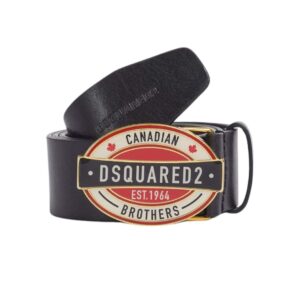 DSQUARED2 D2 CANADIAN BROTHERS PLAQUE BELT