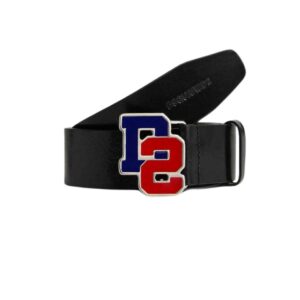 DSQUARED2 D2 COLLEGE PLAQUE BELT