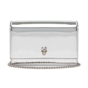 ALEXANDER MCQUEEN WOMANS SMALL SKULL IN SILVER