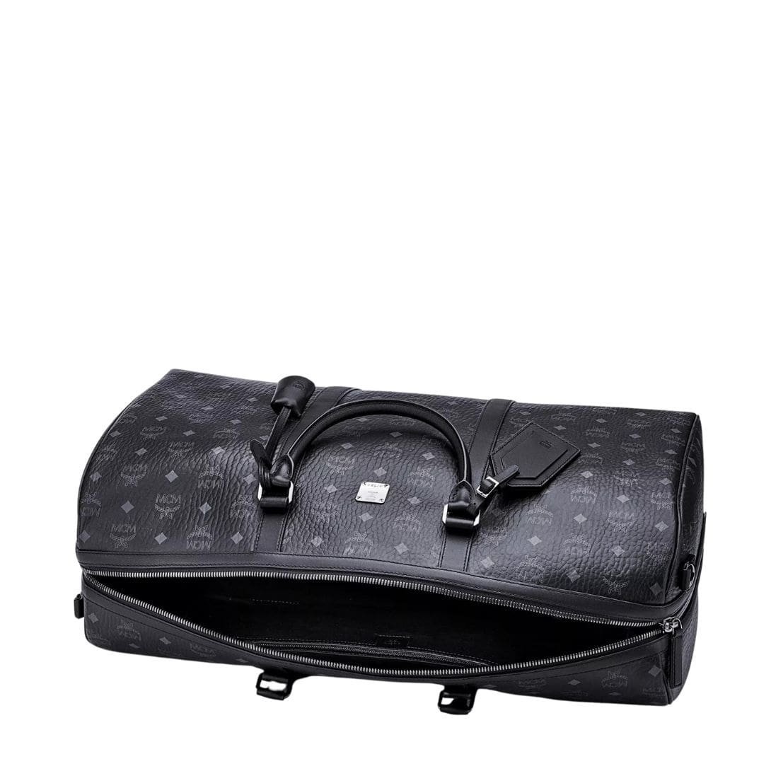 MCM OTTOMAR WEEKENDER BAG IN VISETOS BLACK - Image 3