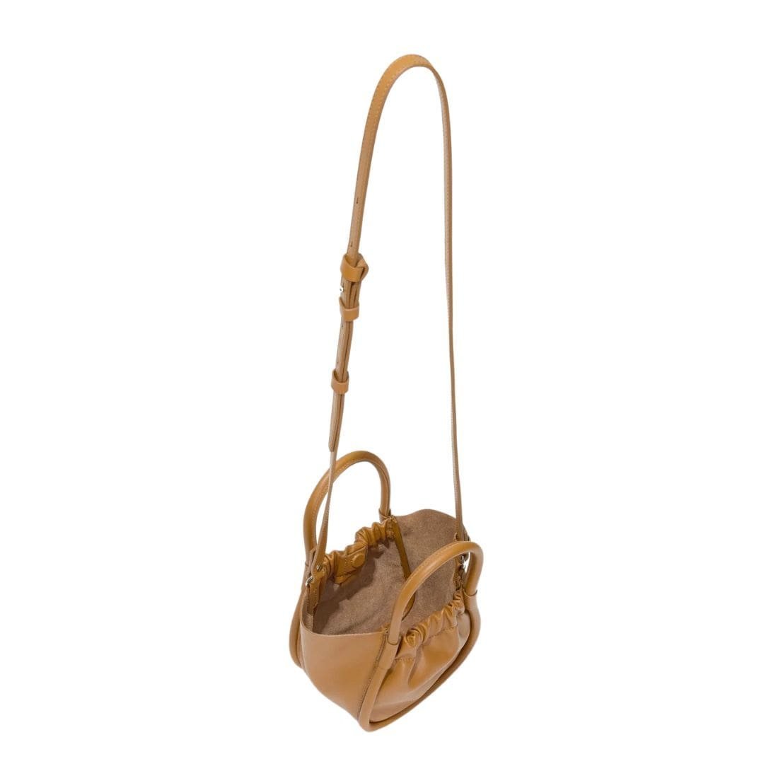 PROENZA EXTRA SMALL RUCHED TOTE COGNAC - Image 4