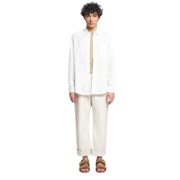 NANUSHKA KALEB LIGHT POPLIN SHIRT WHITE - Image 3