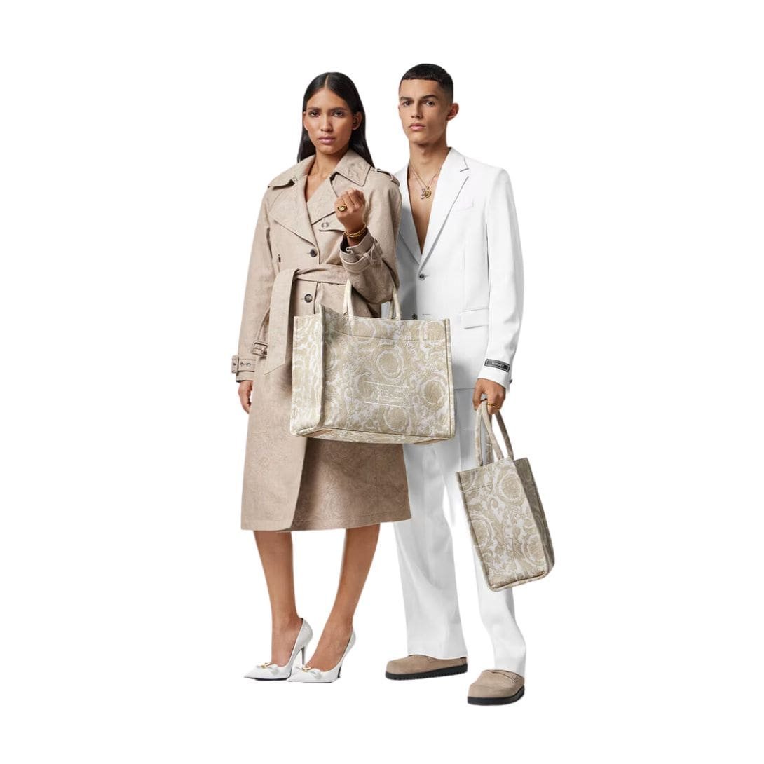 VERSACE BAROCCO ATHENA LARGE TOTE BAG - Image 6