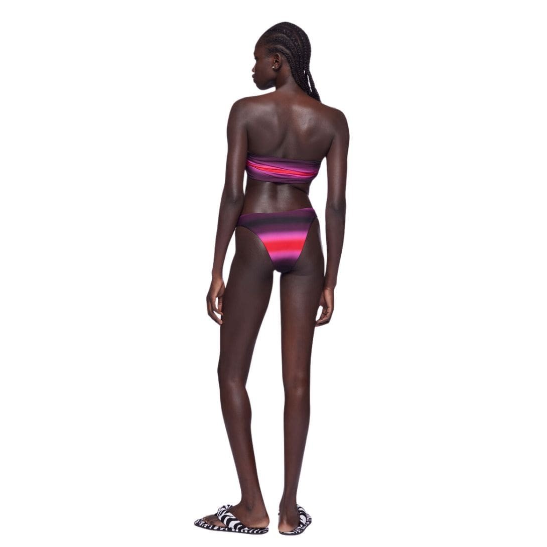 THE ATTICO RED, BLACK AND FUCHSIA BIKINI - Image 2