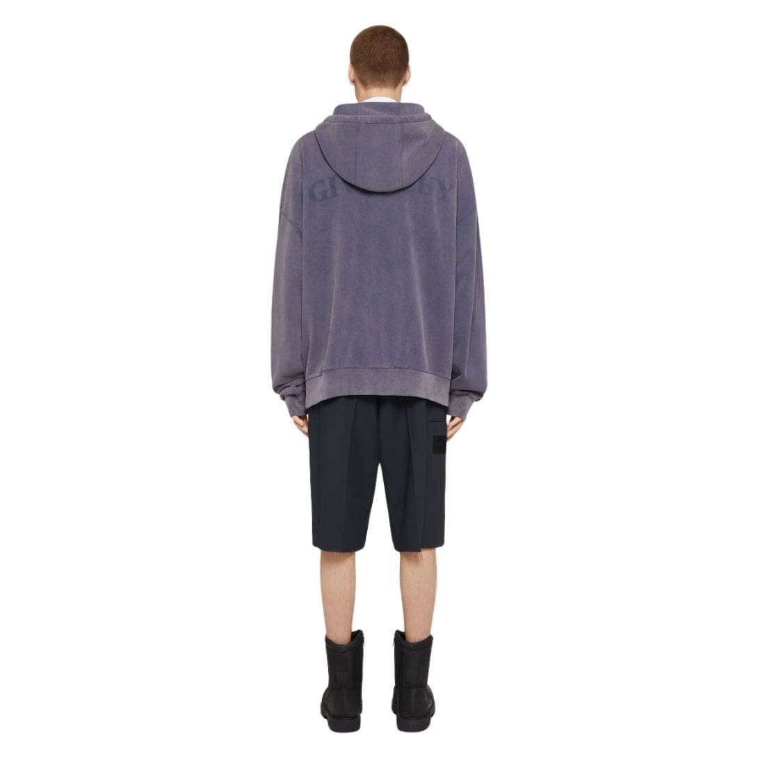 GIVENCHY SHADOW OVERSIZED HOODIE IN FLEECE - Image 4