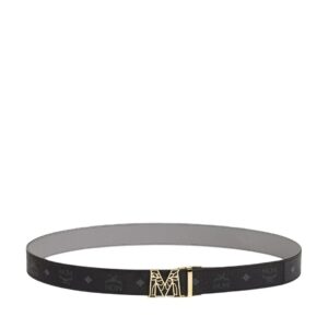 MCM CLAUS EPOXY LAUREL M REVERSIBLE BELT 1.5″ IN VISETOS BLACK/GOLD