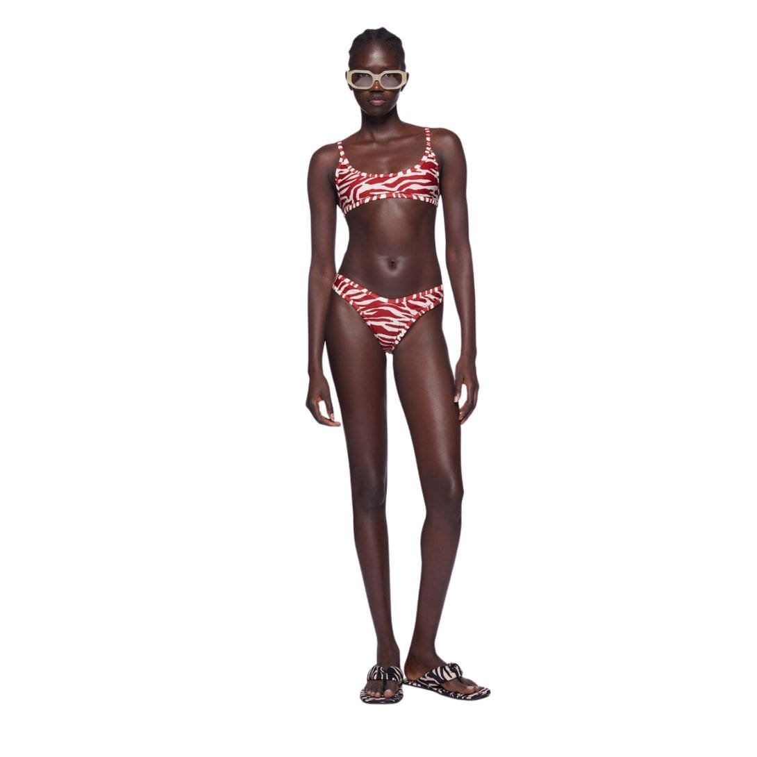 THE ATTICO RED AND MILK BIKINI - Image 3