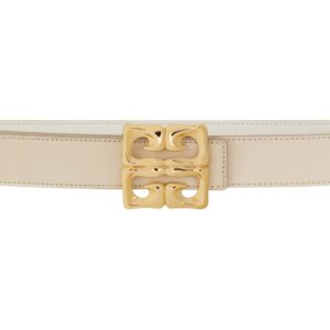 GIVENCHY REVERSIBLE BELT IN BOX LEATHER NATURAL BEIGE