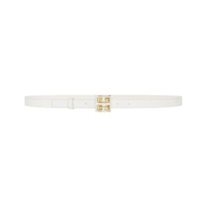 GIVENCHY 4G BELT IN LEATHER IVORY