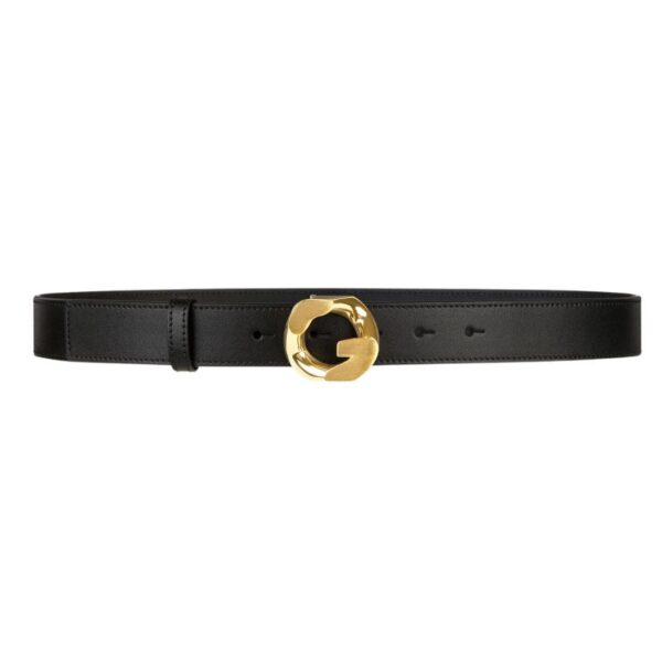 GIVENCHY BELT IN LEATHER WITH G-CHAIN BUCKLE BLACK - Image 3