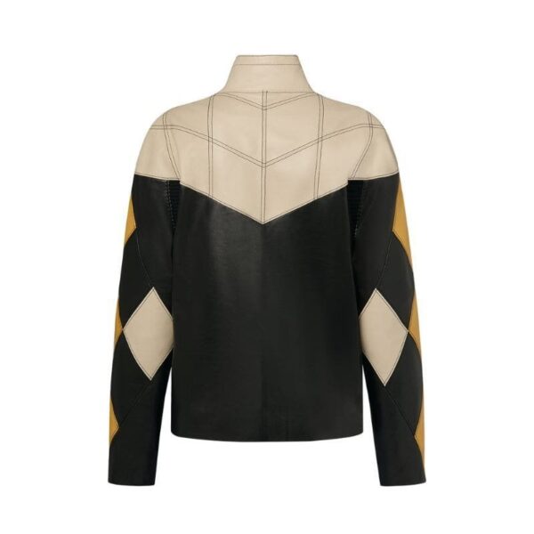 LOUIS VUITTON HARLEQUIN SLEEVE LEATHER JACKET - Image 2