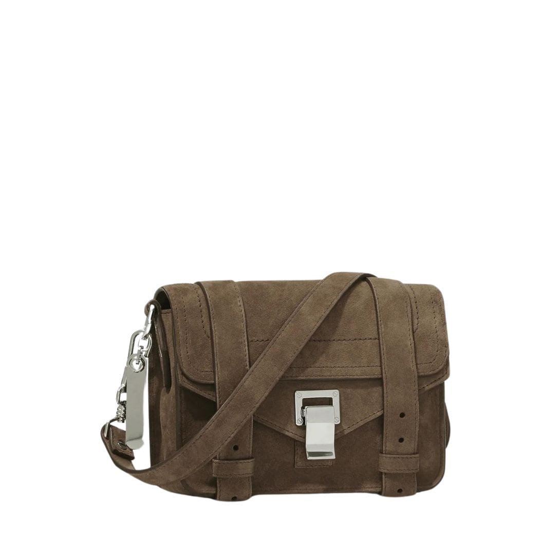PROENZA PS1 MINI CROSBODY BAG IN SUEDE TEAK - Image 5