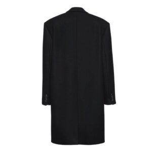 MAGDA BUTRYM OVERSIZED MIDI COAT IN BLACK