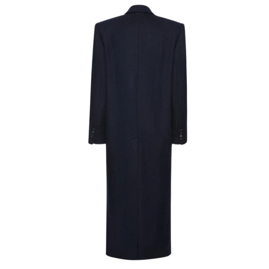 MAGDA BUTRYM LONG CLASSIC WOOL IN NAVY - Image 2