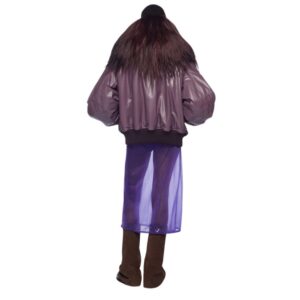 THE ATTICO ANJA MAUVE BOMBER