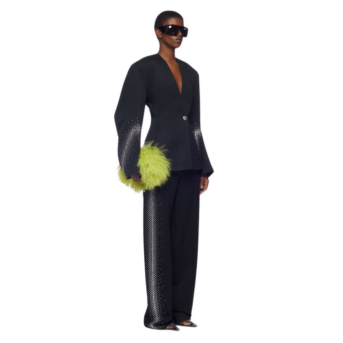 THE ATTICO BLACK AND SILVER BLAZER - Image 3