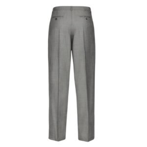 MAGDA BUTRYM WIDE LEG TAILORED WOOL PANTS IN GREY