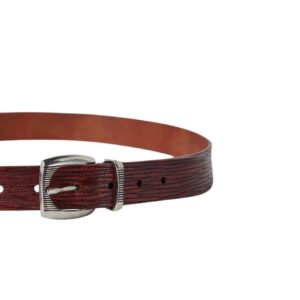 BRUNELLO CUCINELLI BARK EFFECT CALFSKIN BELTS