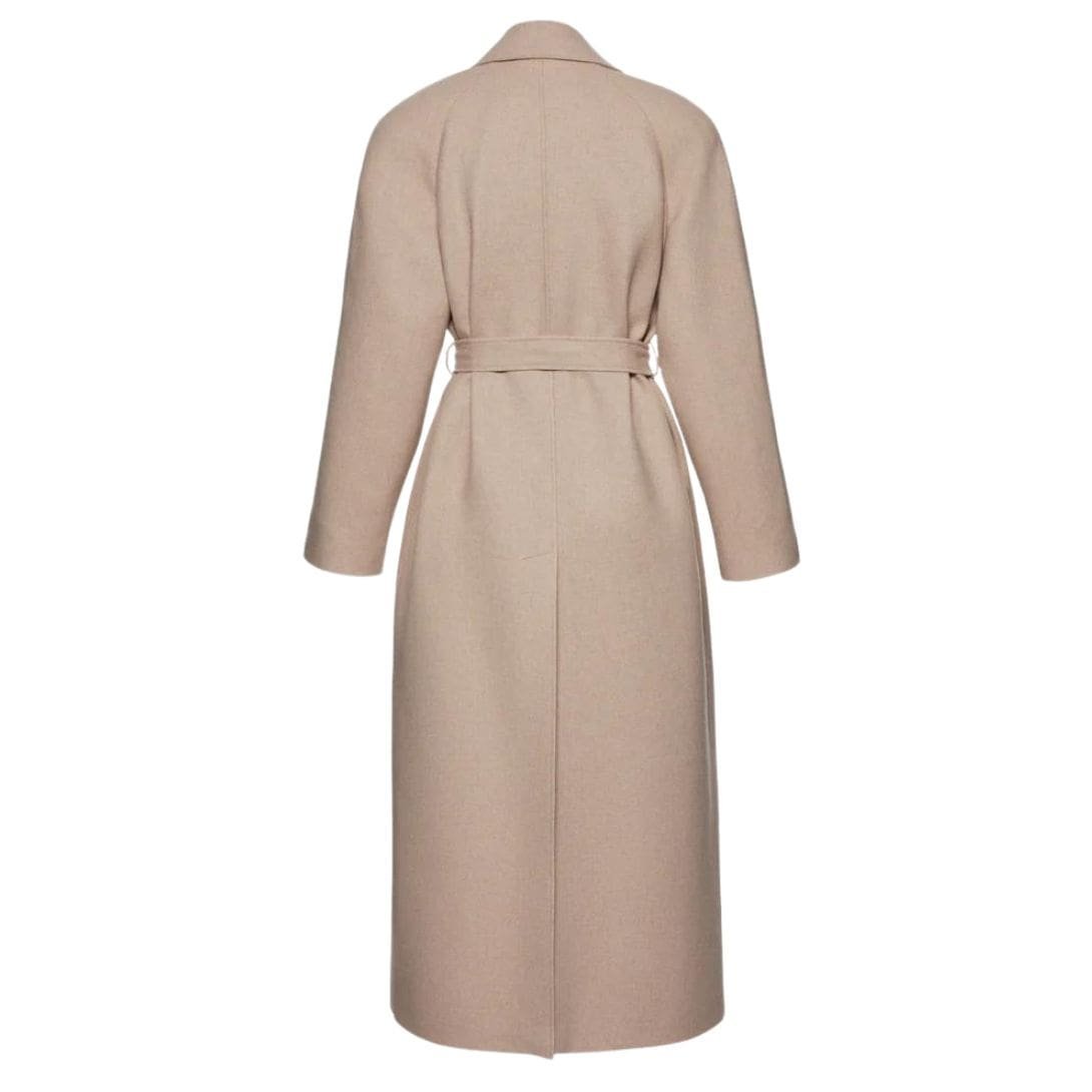 MAGDA BUTRYM CASHMERE WRAP COAT IN BEIGE - Image 2