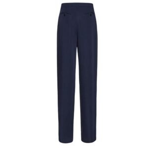 MAGDA BUTRYM WIDE-LEG CUPRO TROUSERS IN NAVY