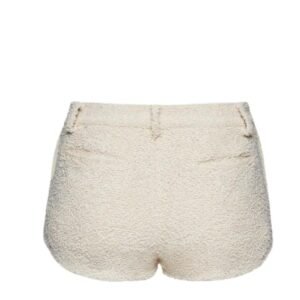 MAGDA BUTRYM BOUCLE HOT SHORTS IN CREAM
