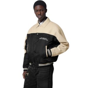 LOUIS VUITTON LEATHER AND NYLON BLOUSON