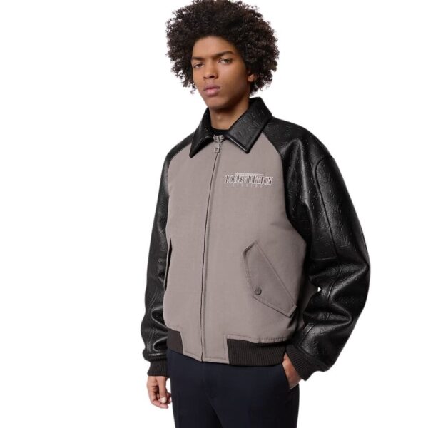 LOUIS VUITTON LEATHER AND NYLON BLOUSON - Image 2