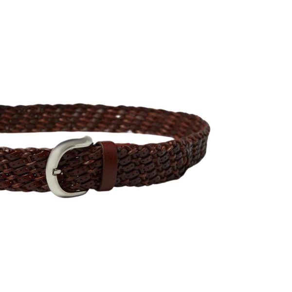 BRUNELLO CUCINELLI BRAIDED PUNCHED CALFSKIN BELTS - Image 2