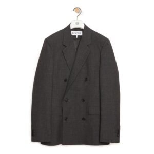 LOEWE DOUBLE BREASTED JACKET IN WOOL