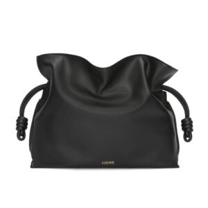LOEWE LARGE FLAMENCO CLUTCH BAG IN CALFSKIN NAPPA