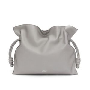 LOEWE LARGE FLAMENCO CLUTCH BAG IN CALFSKIN NAPPA