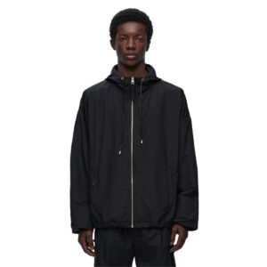 LOEWE HOODED JACKET IN TECHNICAL SILK