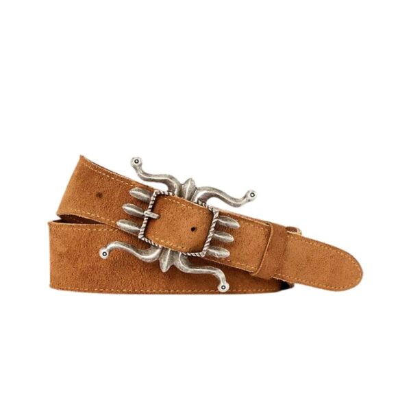 RALPH LAUREN ROUGHOUT SUEDE BELT